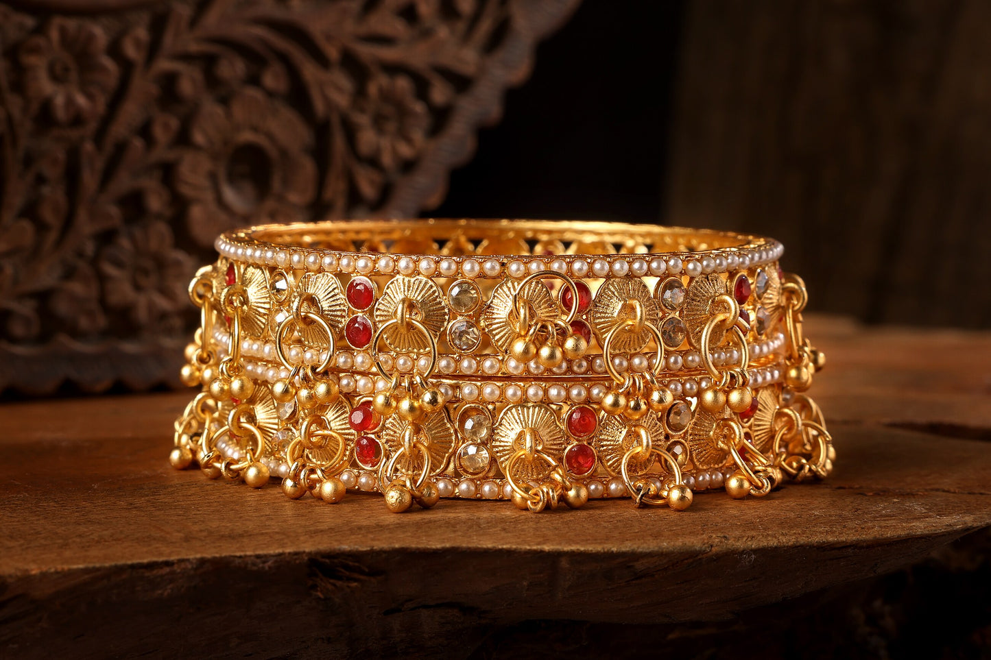 Traditional Kashmiri Gold Plated Kada