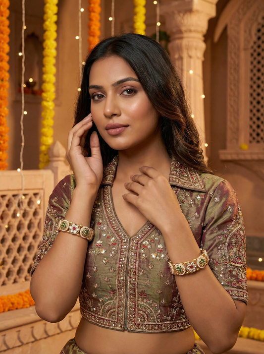 Royal Heritage Kada β Antique Finish Ethnic Kada