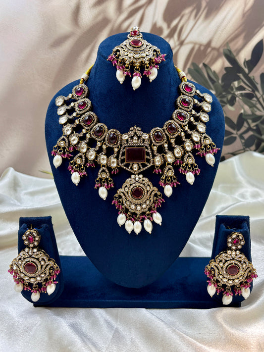 Ruby Rani Victorian Antique Jewelry Necklace