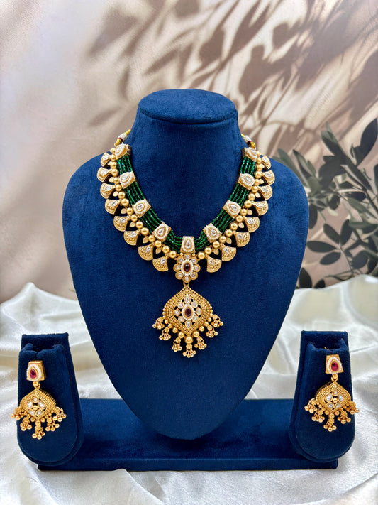 Green Pearl Heritage Necklace