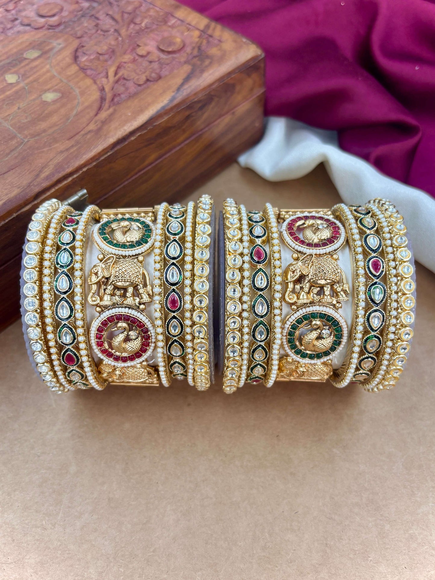 Royal Rajwada Style Bangles Set