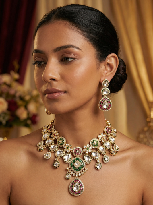 Ethnic Polki Kundan Choker Necklace – Wedding Collection