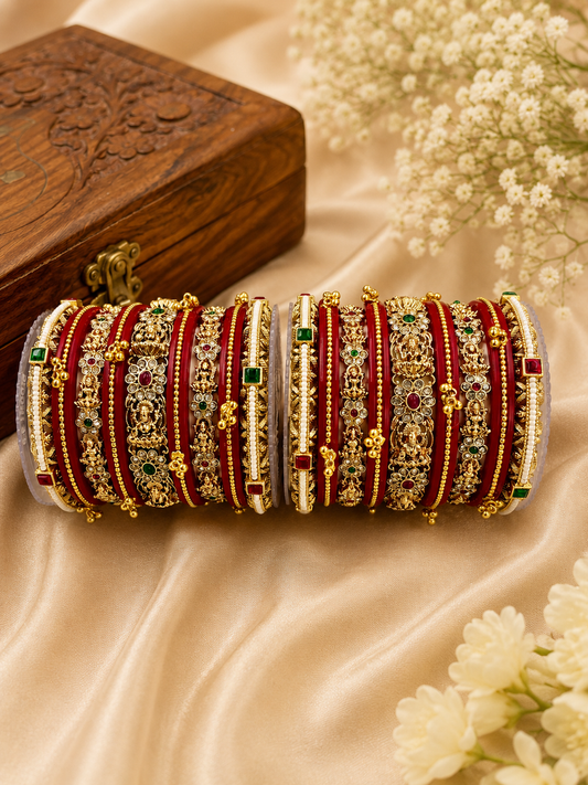Temple Design Punjabi Chooda Set