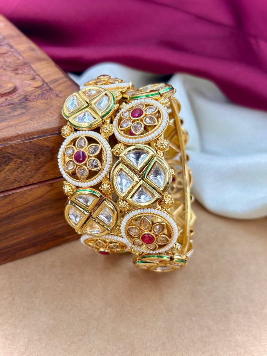 Traditional Polki Kundan Kada for Women & Girls