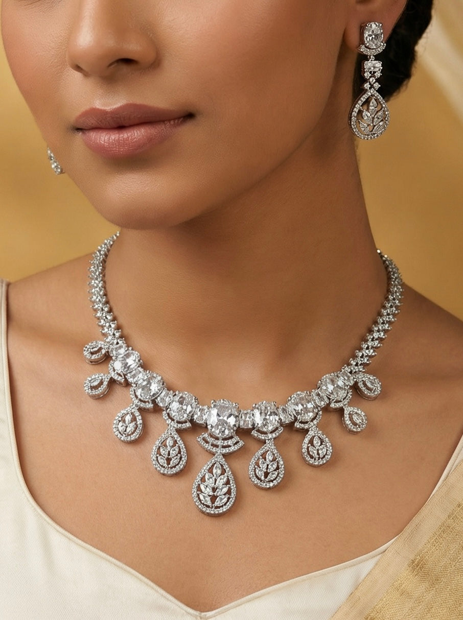 AD Stone Necklace Set