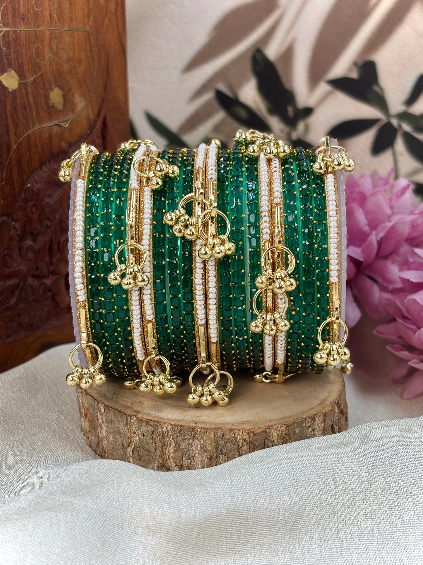 Kashmiri Ghunghroo Bangle Set - RAMA