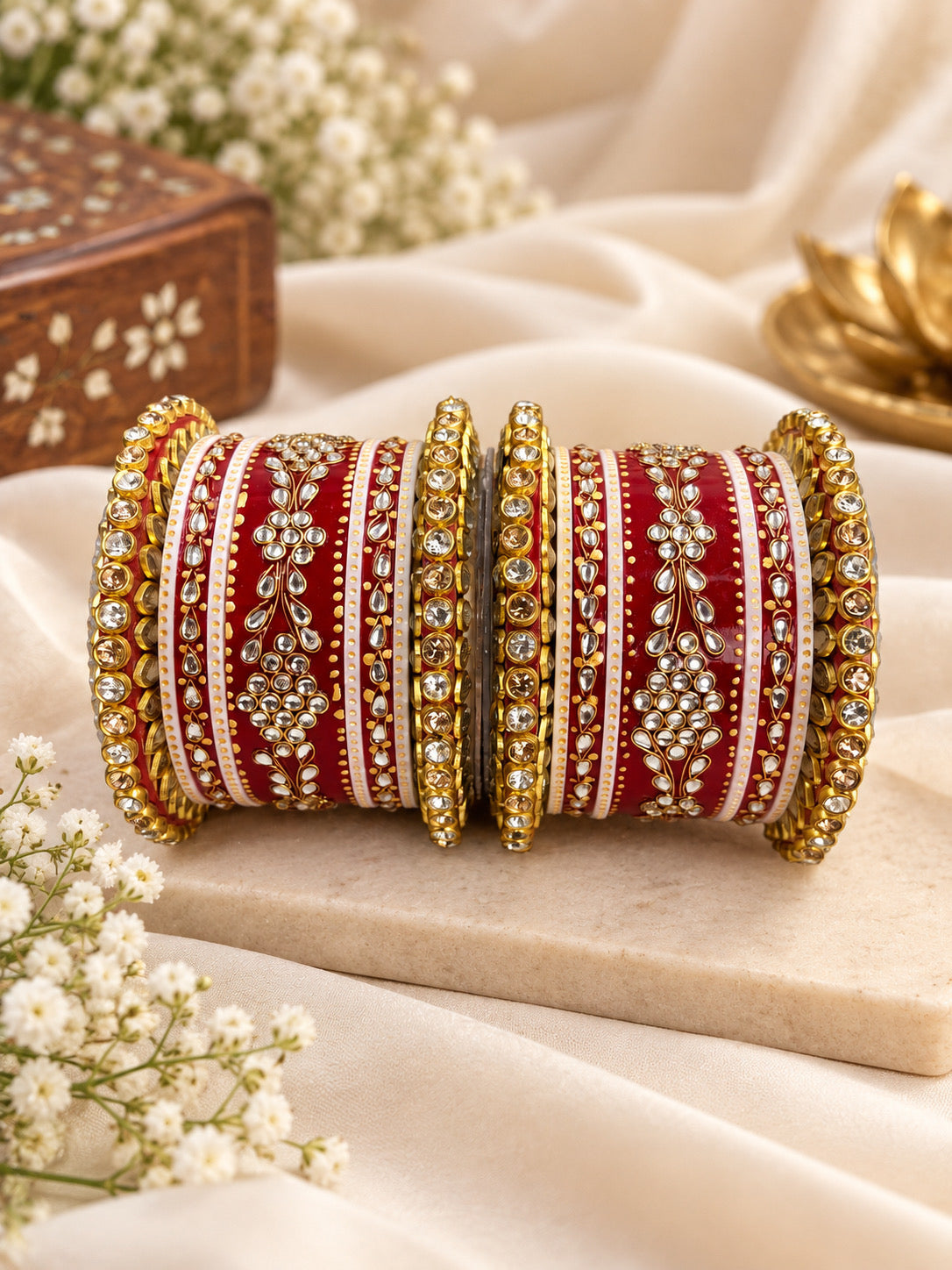 Rajwadi Bridal Plastic Chuda Set