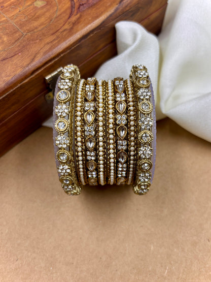 Antique Style Kundan Diamond Set