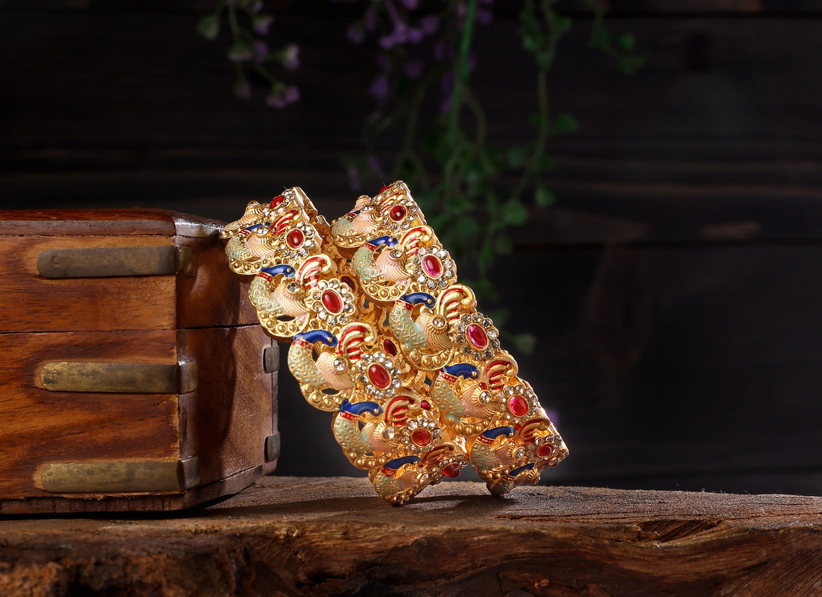 Peacock Design Kada for Women