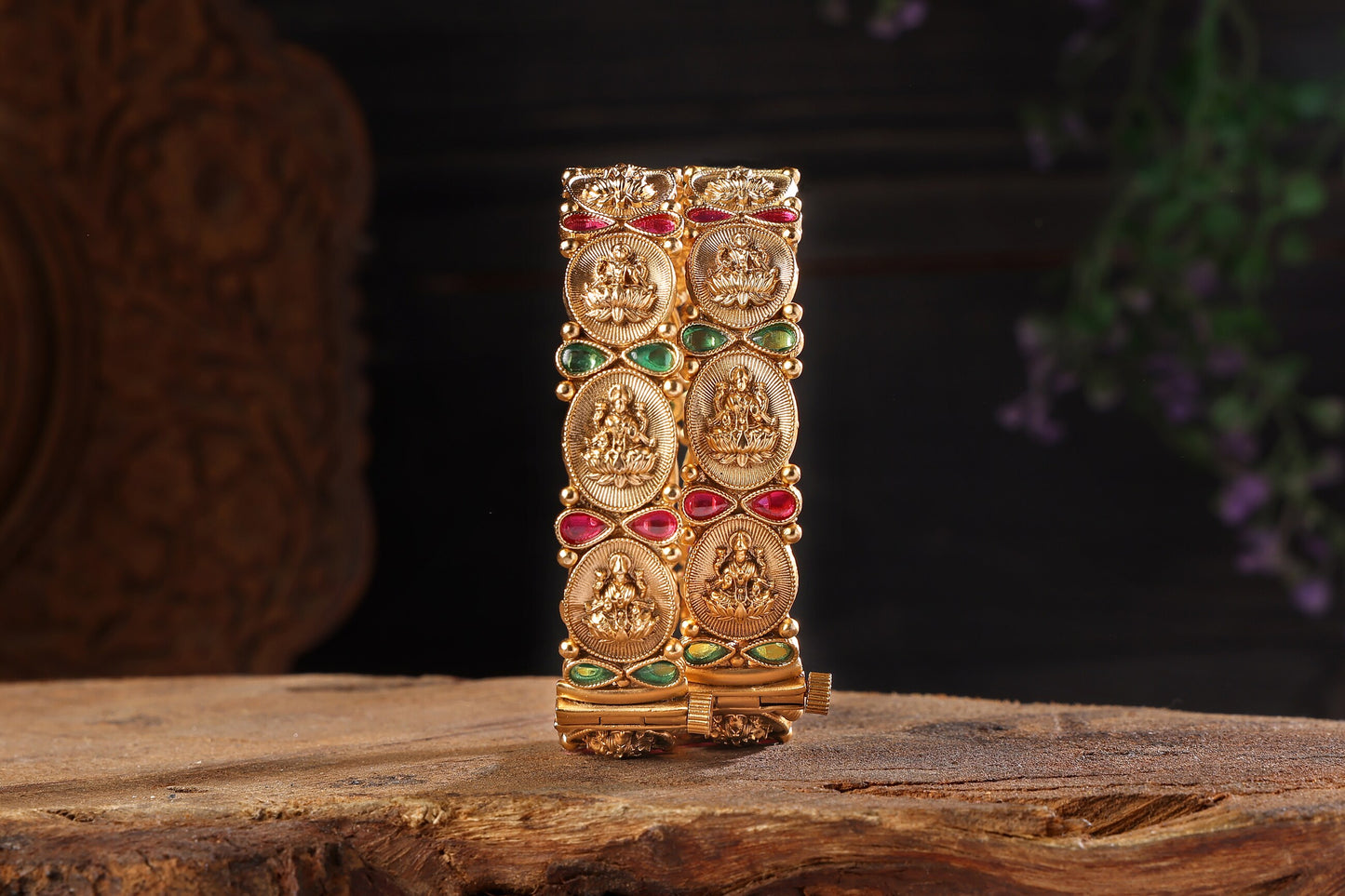 Antique Openable Temple Jewellery Kada