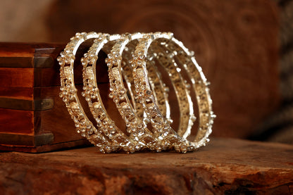 Gold Plated Elephant Bangles