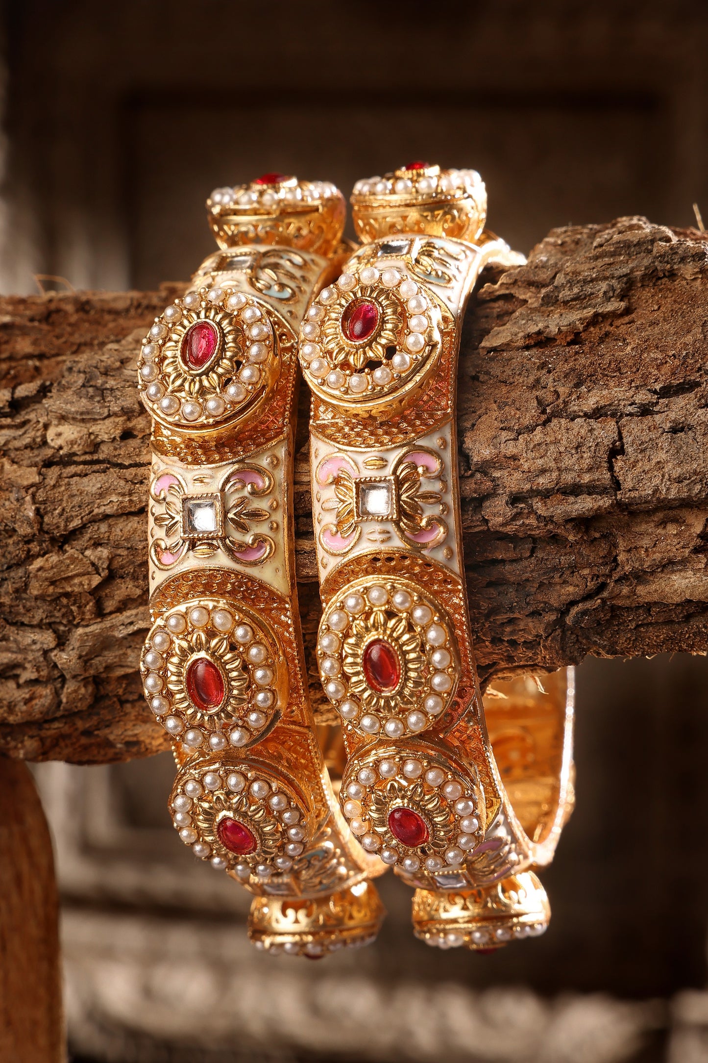 Gold Plated Pastel Kada