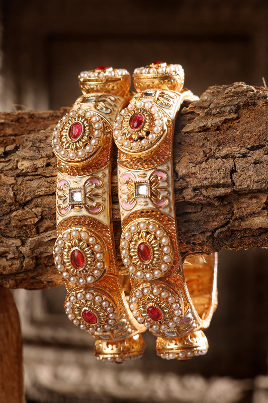 Gold Plated Pastel Kada