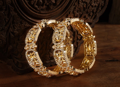 Traditional Elephant Gold Plated Kada