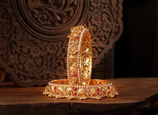 Traditional Kashmiri Gold Plated Kada