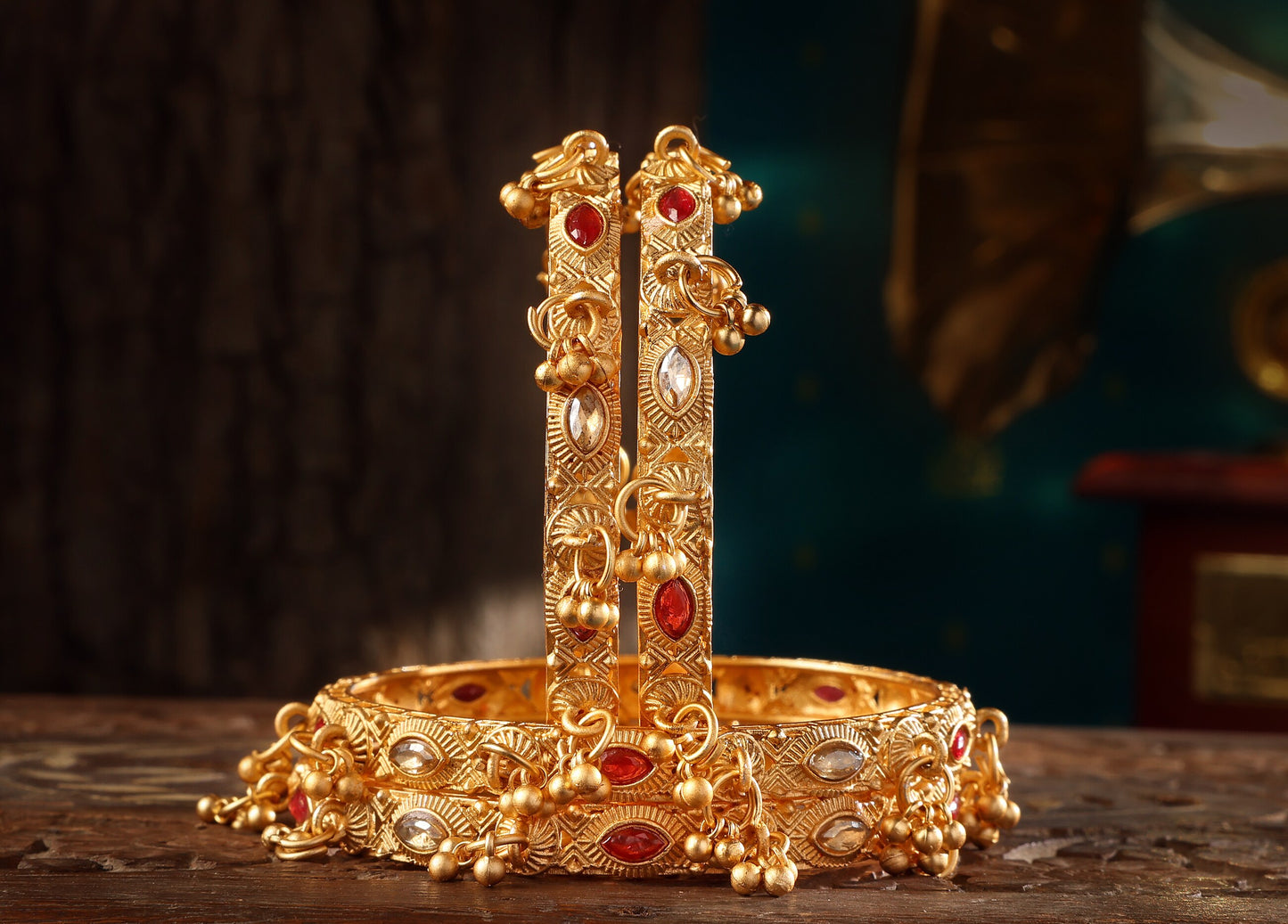 Kashmiri Style Gold Plated Bangles