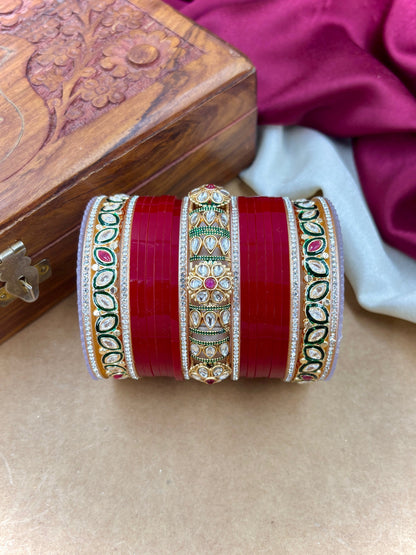 Polki Kundan Punjabi Bridal Chuda
