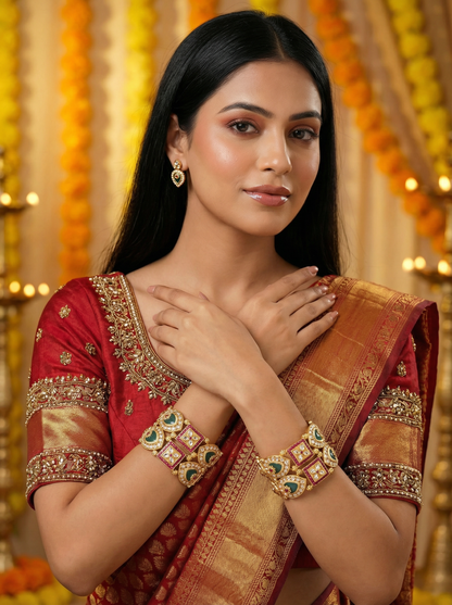 Heritage Style Kada for Women | Traditional Indian Jewelry