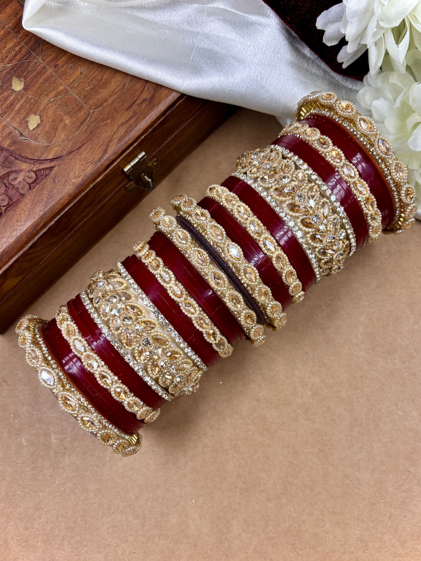 Bridal Red Punjabi Chuda