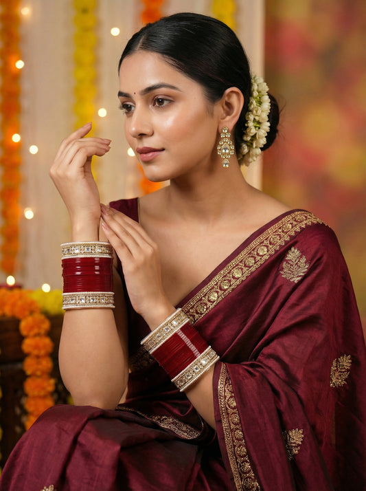 Authentic Punjabi Chooda Set for Indian Bride
