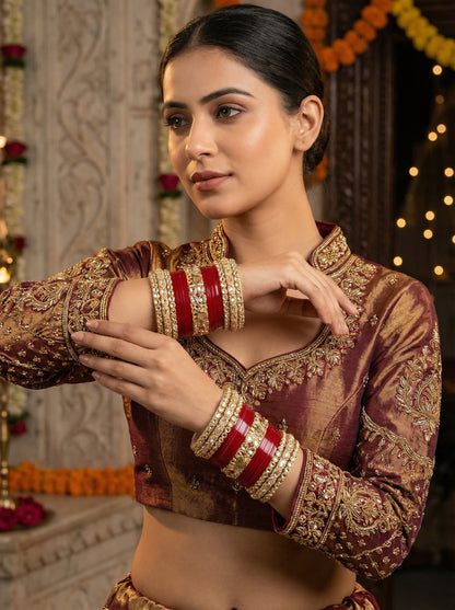 Punjabi Elephant Kundan Bridal Chuda