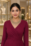 Pink Antique AD Choker Necklace