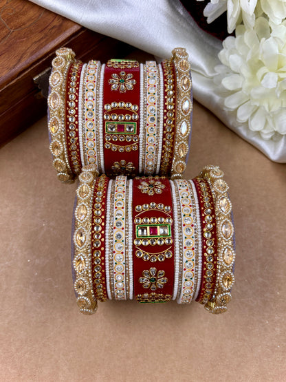 Rajwadi Wedding Bangle Set