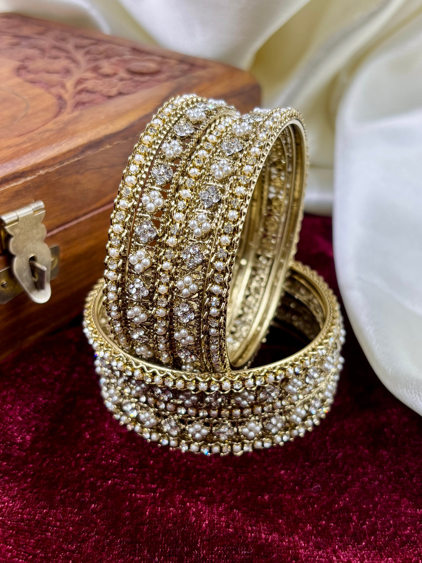 Antique Pearl Bangles Set