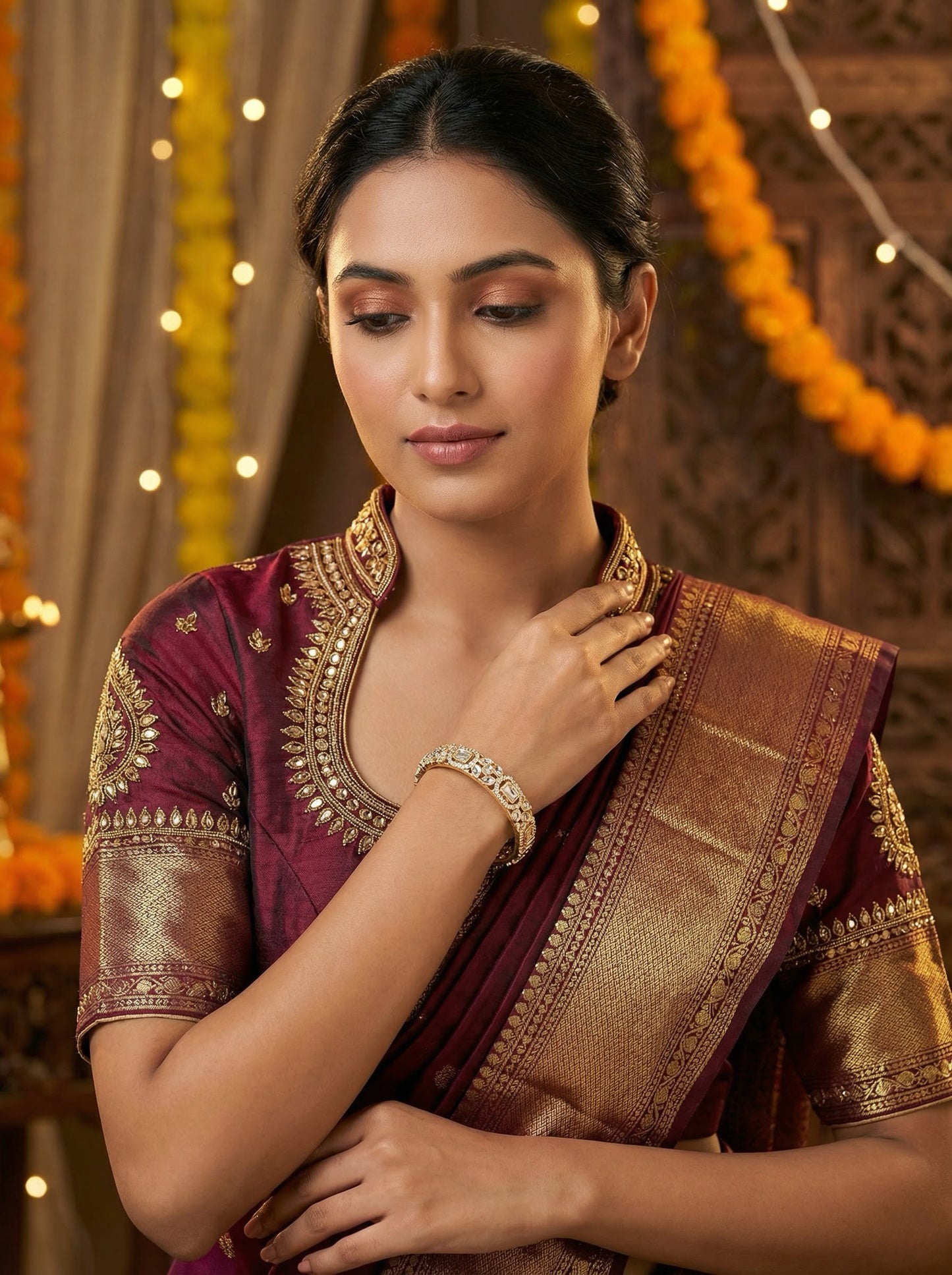 Gold AD Designer Bangles