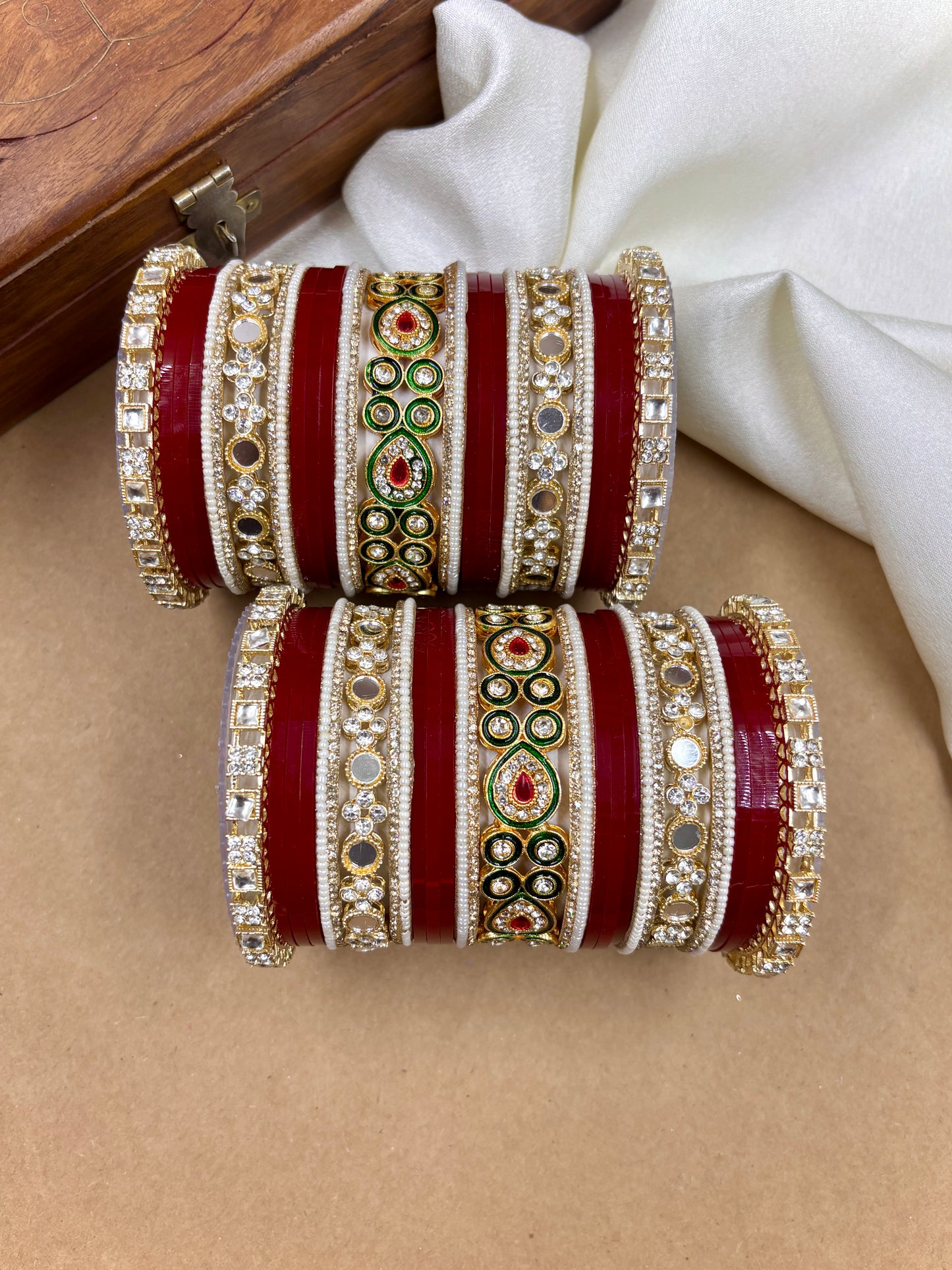 Bridal Kundan Punjabi Chuda Set