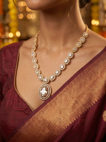 Long Antique Kundan Necklace