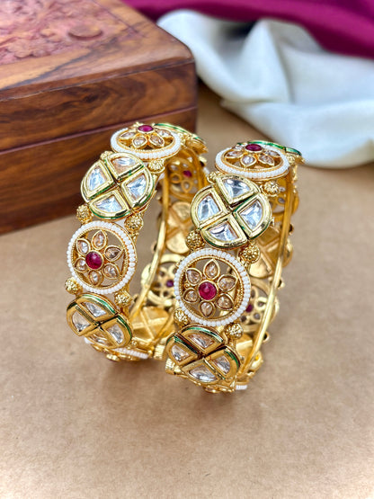 Traditional Polki Kundan Kada for Women & Girls