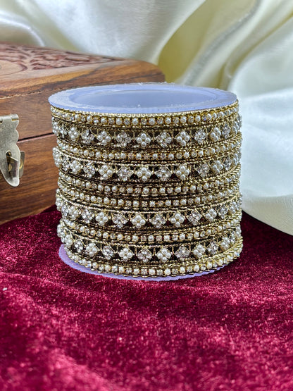 Antique Pearl Bangles Set