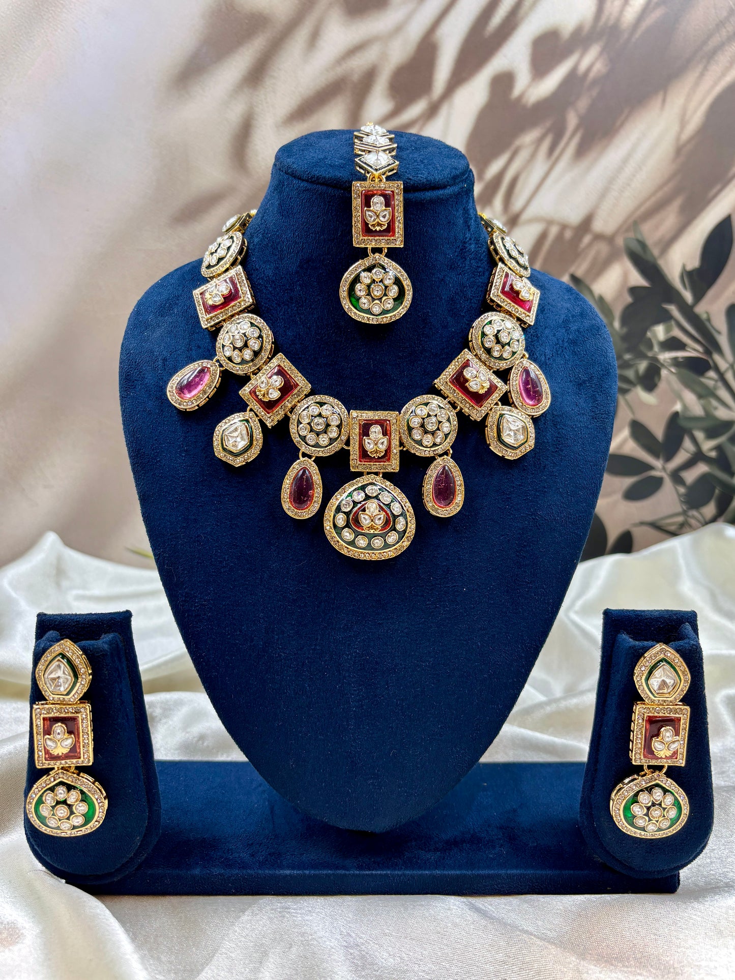 Polki Kundan Rani Bridal Jewelry Set
