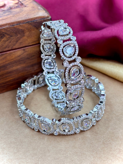 Silver AD Fancy Bangles