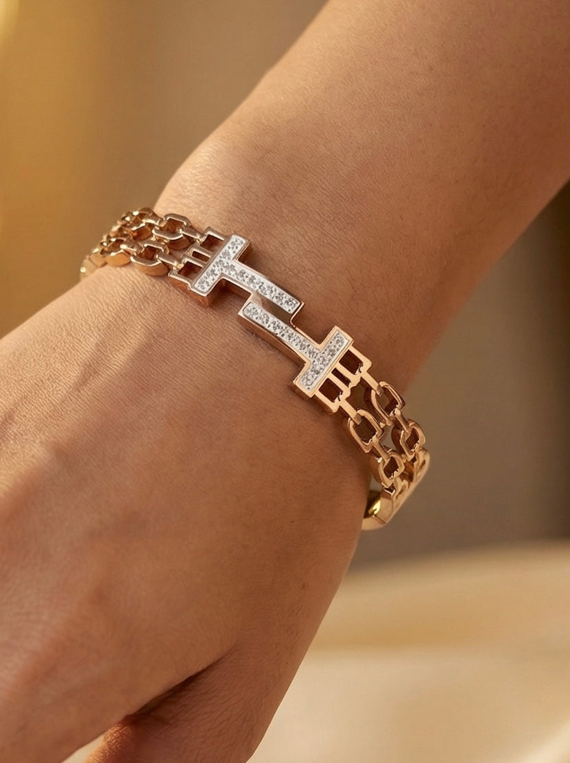 Anti-Tarnish Rose Gold Bracelet – Long-Lasting, Non-Fading Jewelry