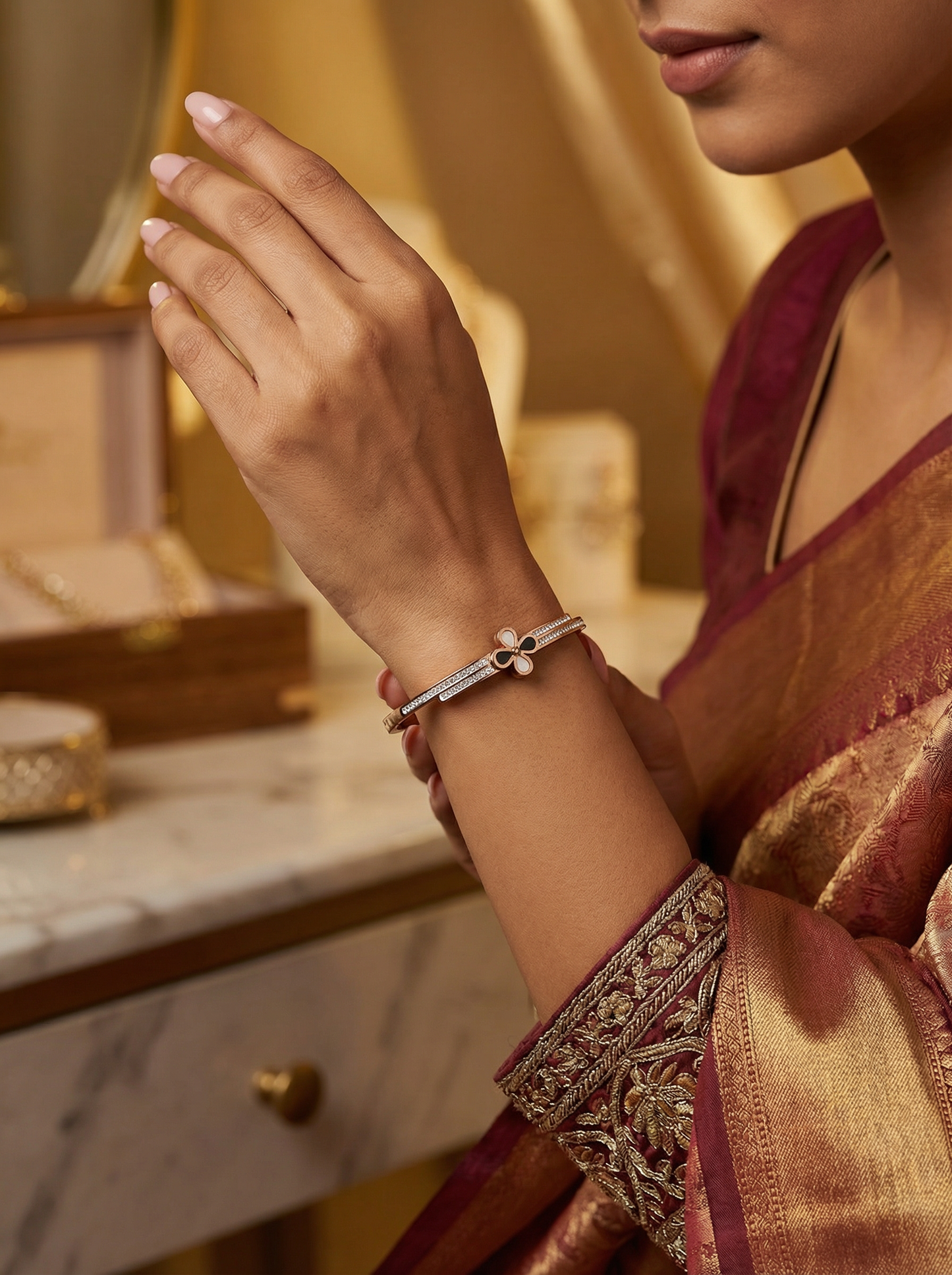 Rose Gold Anti-Tarnish Bracelet for Women – Non-Fading & Durable