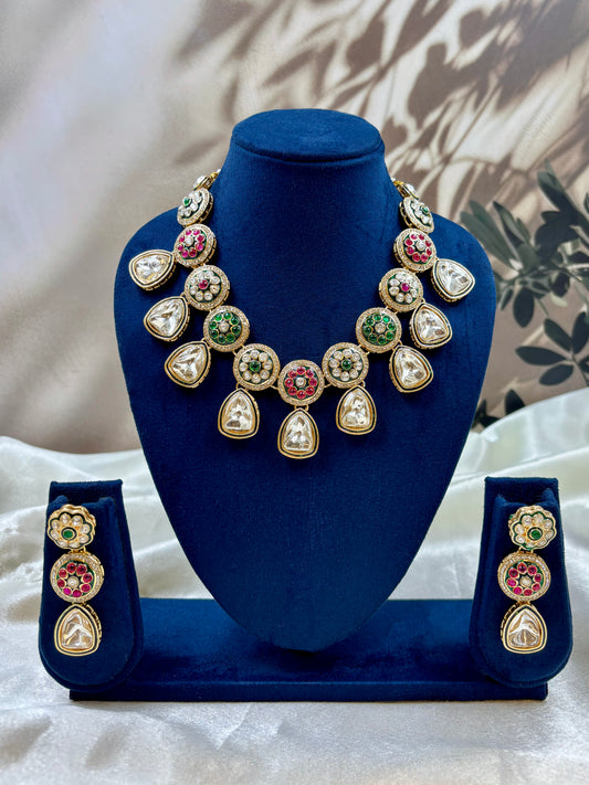 Royal Polki Kundan Bridal Necklace Set