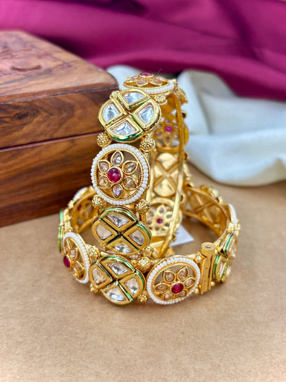 Traditional Polki Kundan Kada for Women & Girls