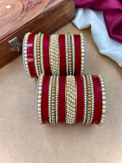 Elegant Pearl Punjabi Wedding Chuda