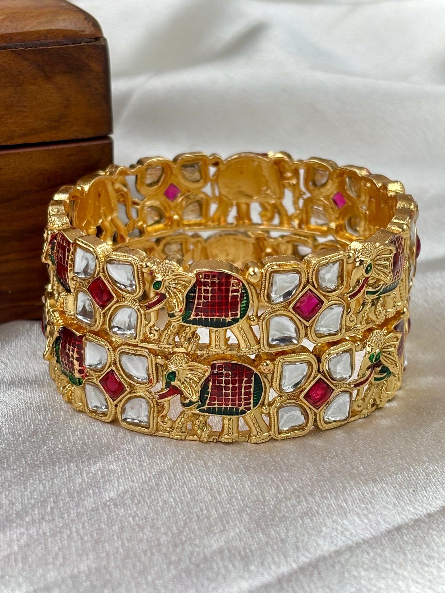 Kundan Hathi Kada for Brides