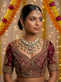 Traditional Polki Kundan Necklace for Brides