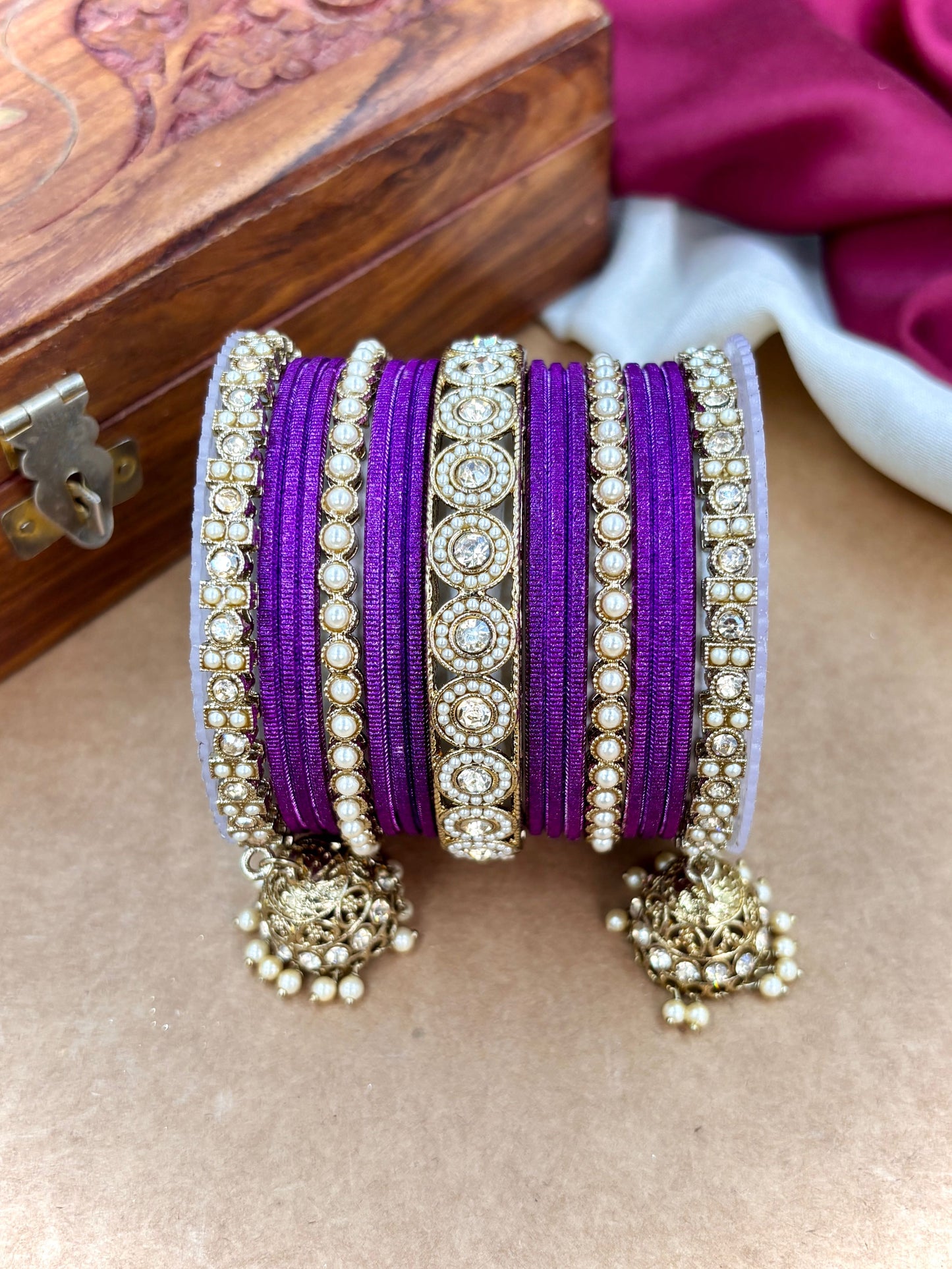 Ethnic Jamli Antique Finish Bangles Set