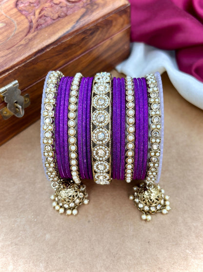 Ethnic Jamli Antique Finish Bangles Set