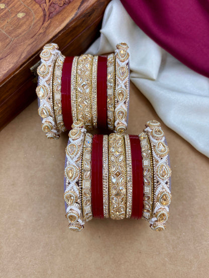 Punjabi Bridal Chooda Set – Traditional Wedding Bangles