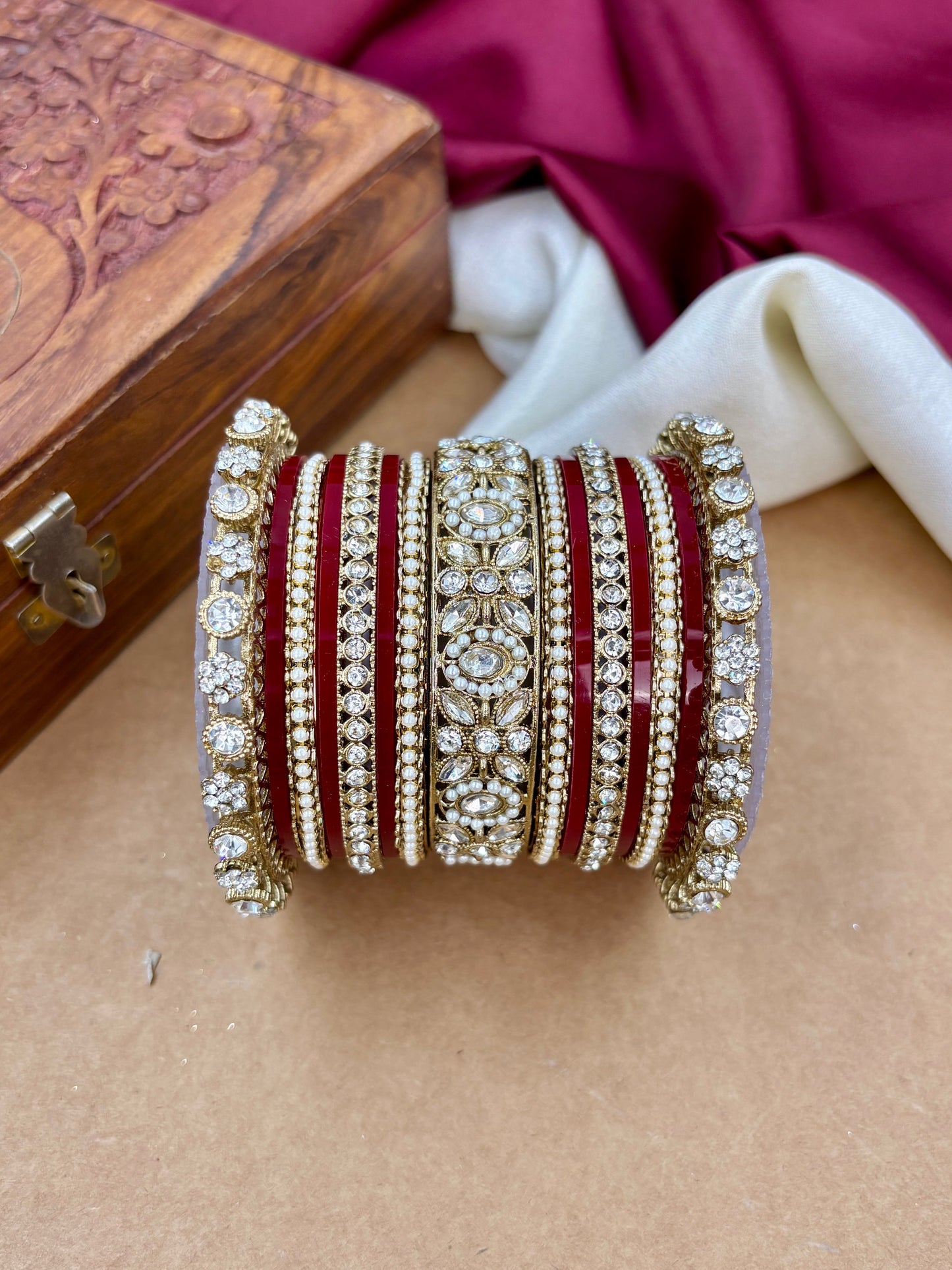 Bridal Antique Kundan Punjabi Chuda