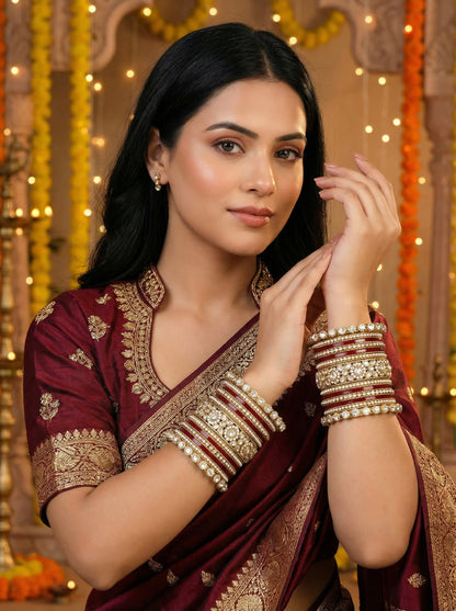 Bridal Antique Kundan Punjabi Chuda