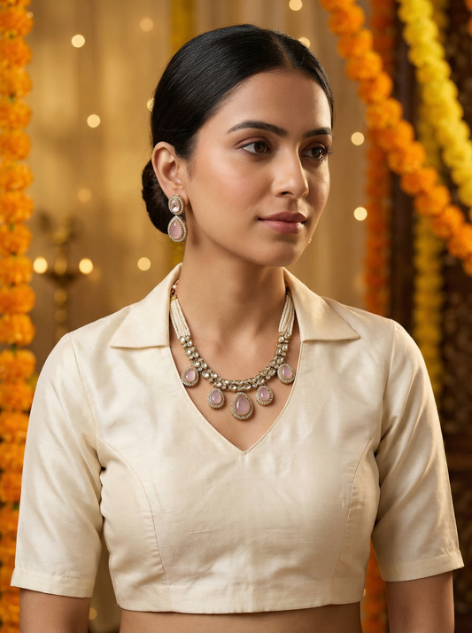 Traditional Indian Kundan Wedding Necklace