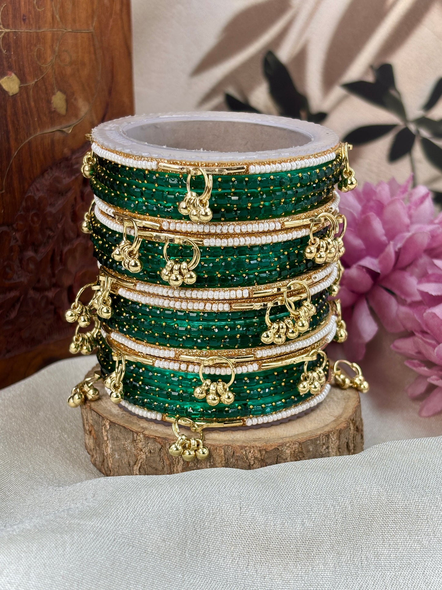 Kashmiri Ghunghroo Bangle Set - RAMA