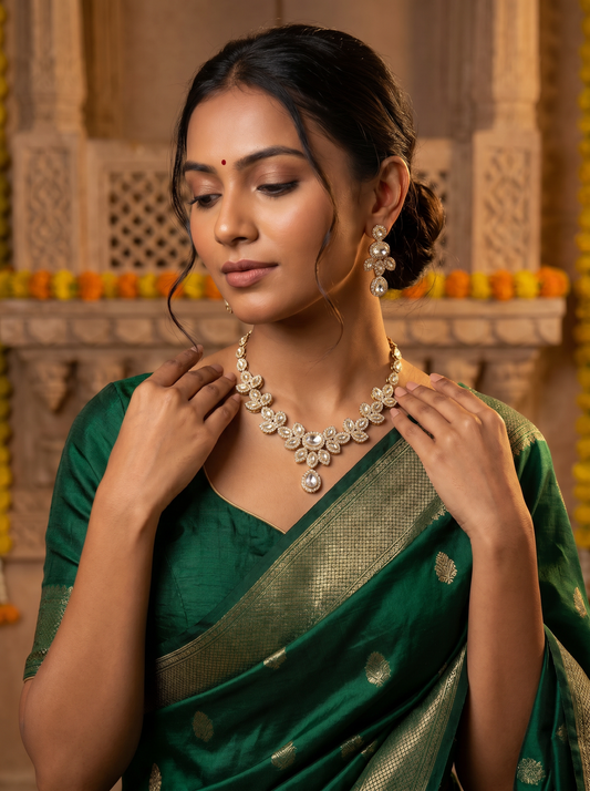 Antique Kundan Necklace Set